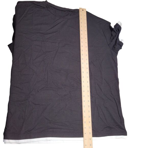 Men's Loose Fit T-Shirt Tops Basic Casual Round Neck Summer Black Shirts XXL - Picture 8 of 8